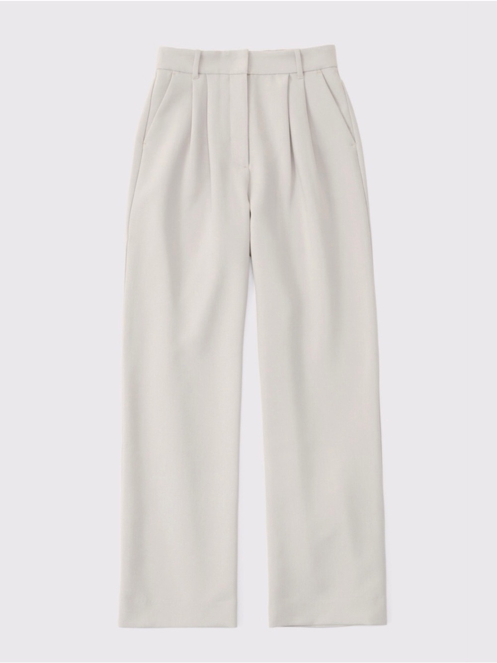 A&F Sloane Tailored Wide Leg Pant, Taupe, 29L